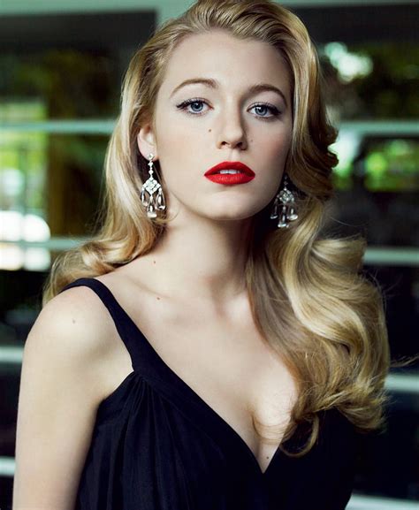 Blake Lively Cute Mini Black Dress Female Actress Long Blonde Hair