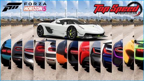 Top Fastest Hypercars In Forza Horizon 5 Top Speed Battle 2024 YouTube