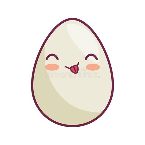 Egg Kawaii Style Icon Stock Vector Illustration Of Kawaii 80704669