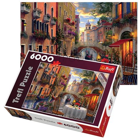 Trefl 6000 Piece Adult Large Romantic Venice Supper Meal Floor Jigsaw