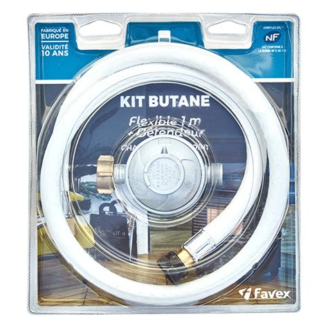 Kit CHAUFFAGE D APPOINT butane détendeur raccord tétine 1 tube