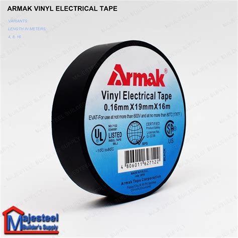 Armak Vinyl Electrical Tape Black Insulate Electrical Wires Excellent