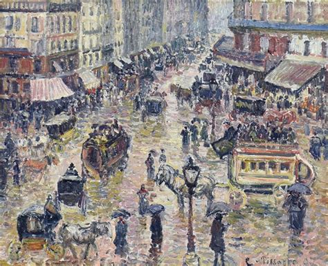 La Place Du Havre Effet De Pluie Par Camille Pissarro Sur Artnet