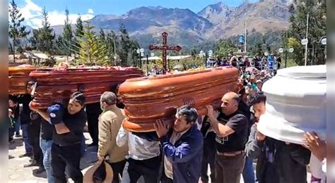 Ncash Sepultan A Familiares Que Fallecieron En Accidente En Cusco