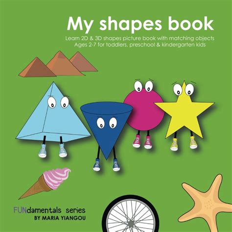 Compare My Shapes Book Learn 2d And 3d Shapes Picture Book With Matching Objects Ages 2 7 For