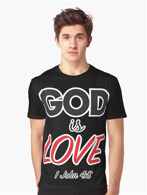 God Is Love Graphic T Shirt By Plushism Gods Love Love S Vivid Colors