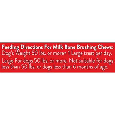 Milk-Bone Brushing Chews Daily Dental Dog Treats Original Large Treats ...