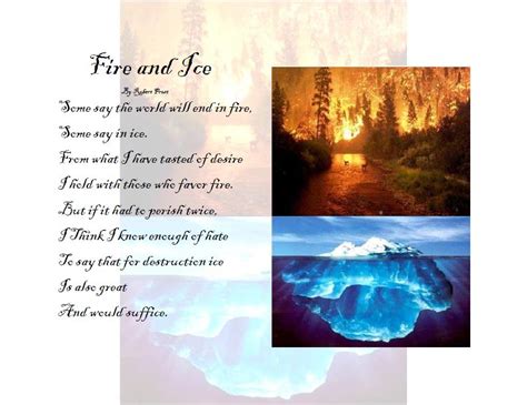 Famous Poems By Robert Frost Fire And Ice