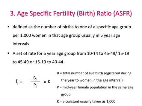 Measures Of Fertility Ppt