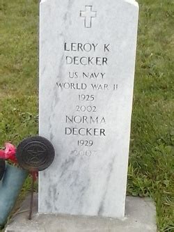 Norma R Vande Zande Decker M Morial Find A Grave