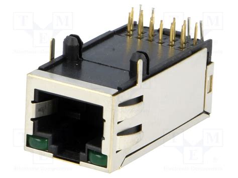 Lmj1718812s3l3t1 Amphenol Communications Solutions Socket Rj45 Pin 8 Shielded With Led