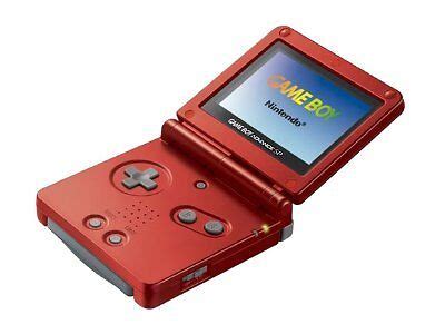 Nintendo Game Boy Advance Sp Handheld System Flame Red For Sale