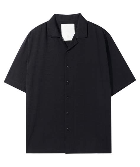 Musinsa Cofwi Double Square Open Collar Shirt Black