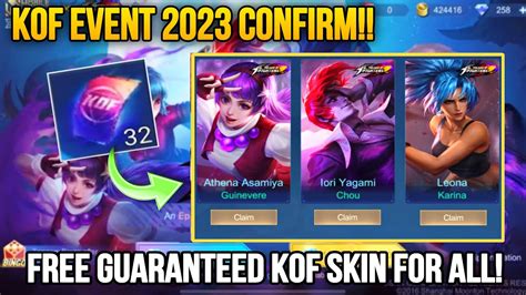 KOF EVENT 2023 CONFIRM CLAIM AND GET FREE GUARANTEED KOF SKINS KOF