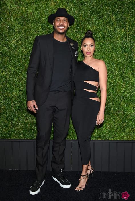 Carmelo Anthony Y Su Mujer La La Anthony En La Cena De Chanel En El