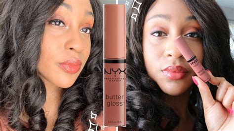 NYX Butter Gloss Praline YouTube