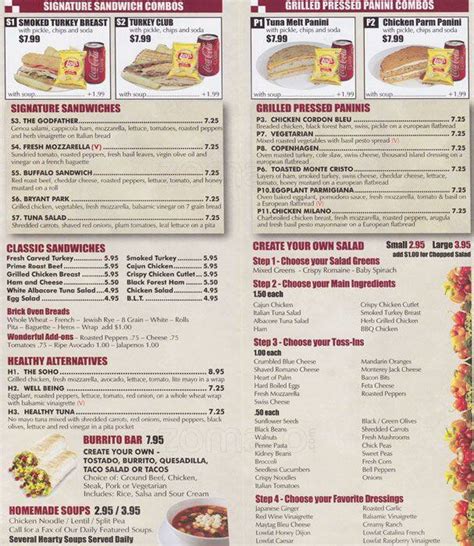 Als Deli Menu Menu For Als Deli Gramercy New York City