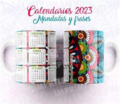 Plantillas Sublimar Tazas Calendarios Mandalas Frases Diseño en venta