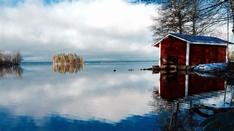 Wallpaper Landscape Boat Sea Lake Water Nature Reflection Sky