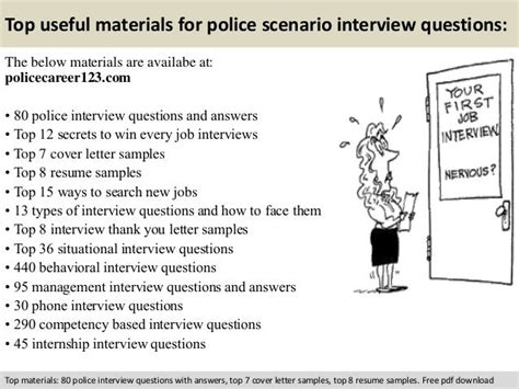 Police Scenario Interview Questions