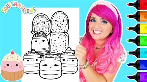 Coloring Squishmallows Breakfast Squad Coloring Page Ohuhu Art