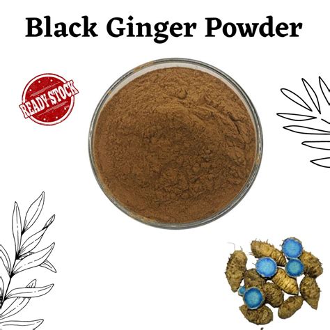 Pure Black Ginger Powder Serbuk Kunyit Hitam G Shopee Malaysia