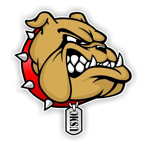 Usmc Bulldog Marines Precision Cut Decal Sticker