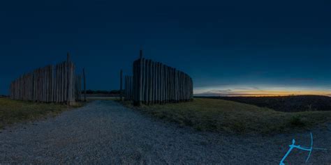 Nightly View Of Goseck Neolithic Solar Observatory Vr