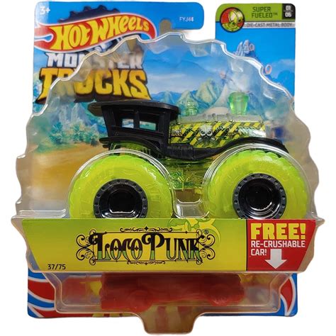 Hot Wheels Monster Trucks LOCO PUNK Mattel Super Fueled Brand New Shopee Malaysia