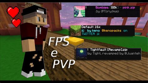 As Melhores Texturas Para Pvp E Fps Minecraft Youtube