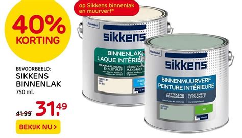 Sikkens Binnenlak Aanbieding Bij Praxis