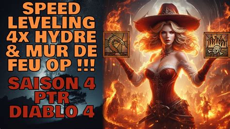 Meilleur Build De Leveling Sorcier Saison Ptr Diablo Youtube