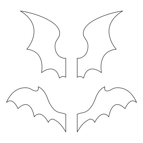 Free Printable Bat Wing Template