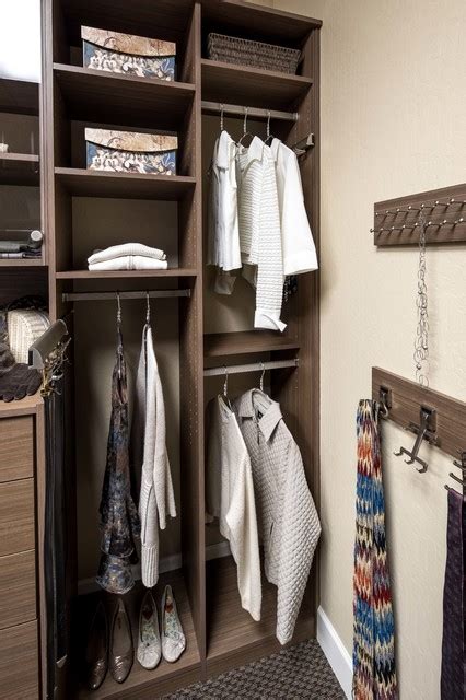 Tenino Walnut Reach In Closet Display Campbell Showroom