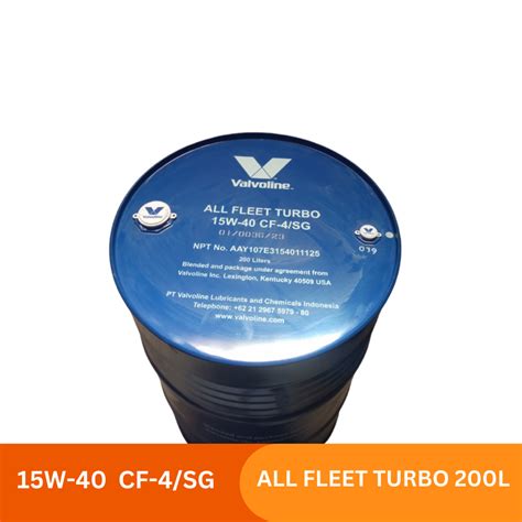 Jual Oli Valvoline All Fleet Turbo W L Drum Shopee Indonesia