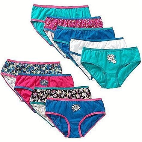 Faded Glory Girls Bikini Panties Pack Size Brand Fast Day Ship