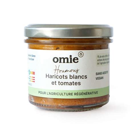 Houmous haricots blancs à la tomate BIO tomates et haricots français