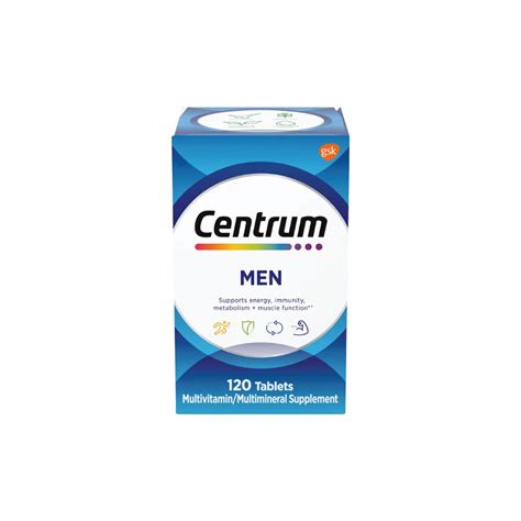 Centrum Men Multivitamin Supplement 120 Tablets Cosmeclassy