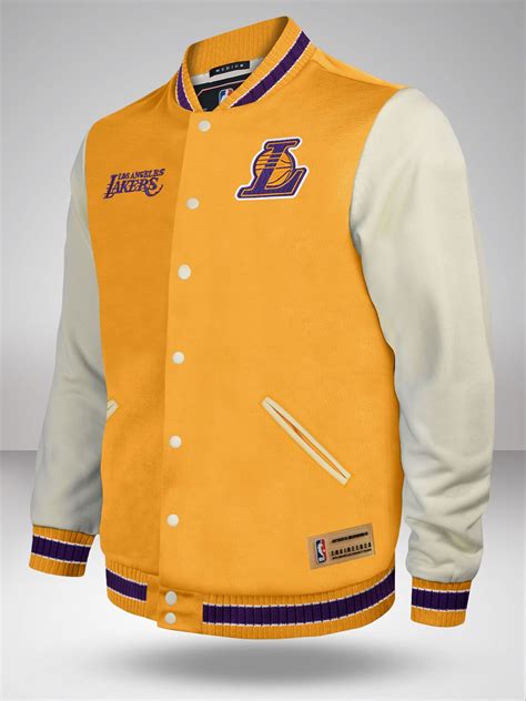 Buy Los Angeles Lakers Letterman Jacket Purple From Fancode Shop