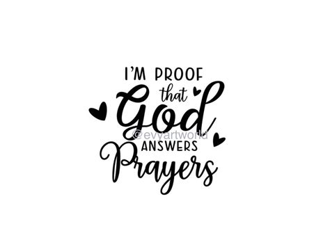 I M Proof That God Answers Prayers Svg Jpeg Png Pdf Print And Cut