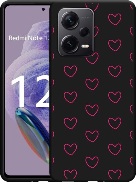 Cazy Hoesje Zwart Geschikt Voor Xiaomi Redmi Note 12 Pro 5G Kleine