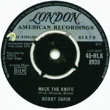 Bobby Darin - Mack the Knife - Reviews - Album of The Year