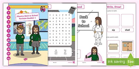 Back To School Phonics Level 3 Revision Booklet 1 Twinkl