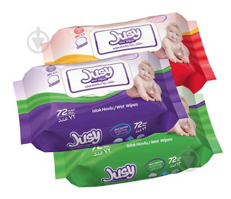ᐉ Влажные салфетки Jusy Wet Wipes 72 шт. • Купить в Киеве, Украине ...