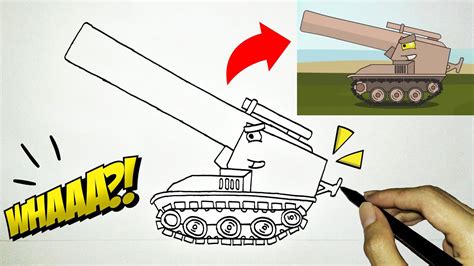 Cara Menggambar Tank Kartun Homeanimations Part 3 Youtube