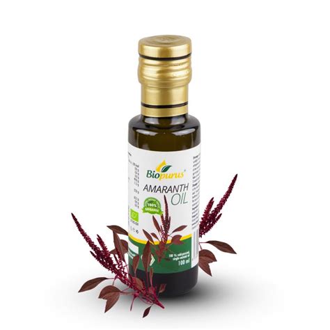 Certified Organic Cold Pressed Amaranth Seed Oil 100ml Biopurus