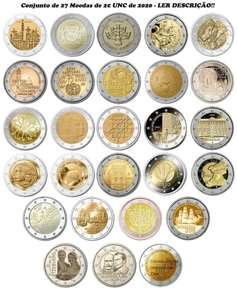 Conjunto 27 moedas de 2020 Ler Descrição Mania das Moedas