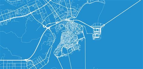 Premium Photo Urban Vector City Map Of Macau China