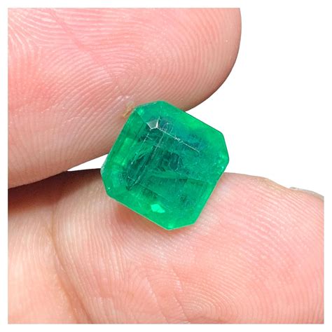 3 60 Cts Natural Loose Green Emerald Octagon Shape Gem From Zambia Mine