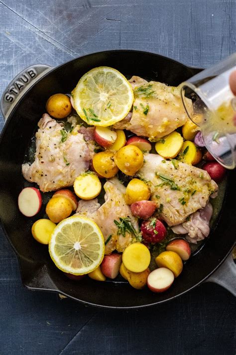 Lemon Rosemary Chicken Thighs With Potatoes A Simple Palate